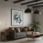 Minimalist Marble & Brass Lamp - Mains Powered