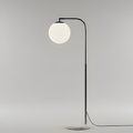 Sleek Black Metal Floor Lamp - LED
