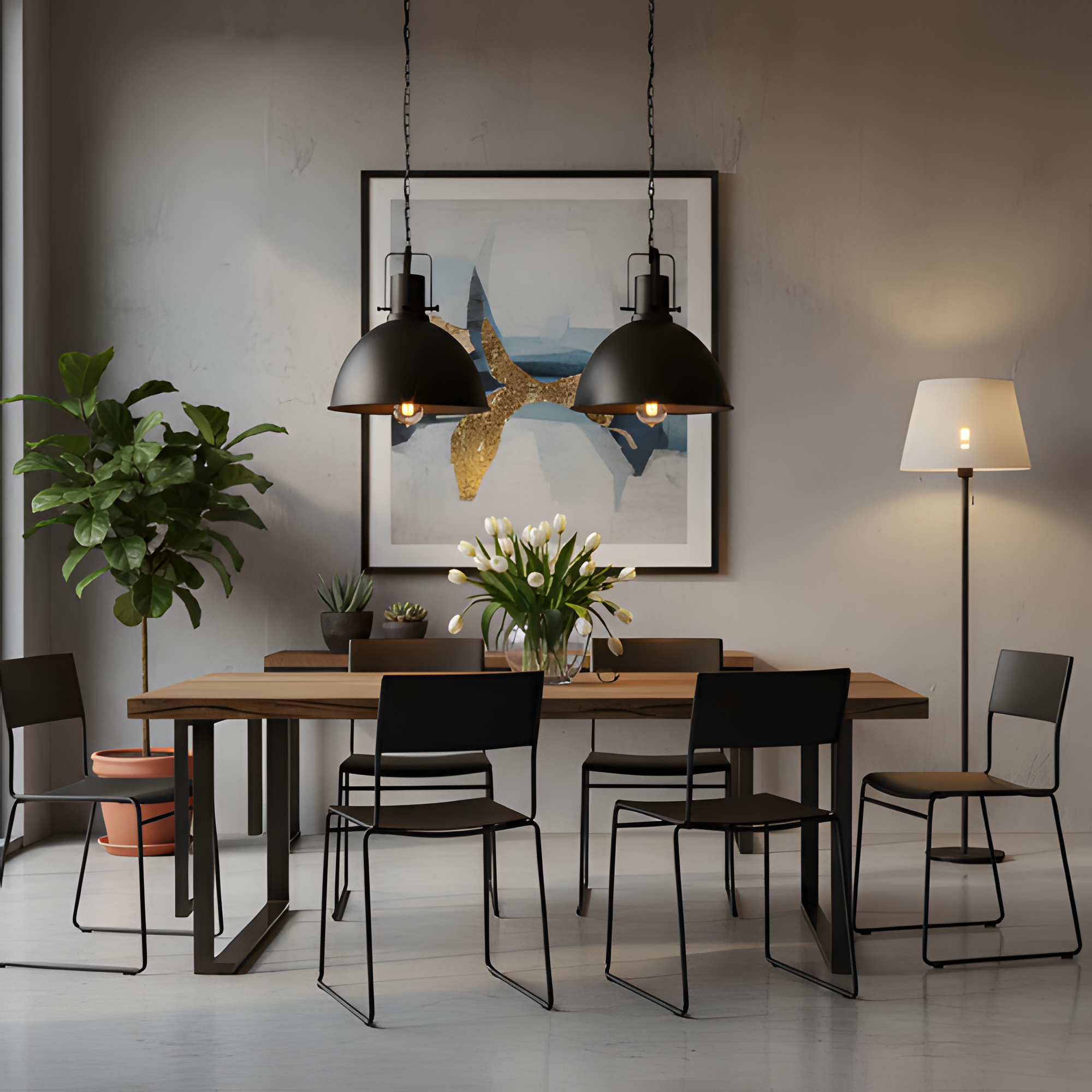 Modern Minimalist Floor Lamp - Soft Light