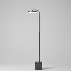 Stylish Marble Effect and Metal Floor Lamp - LED